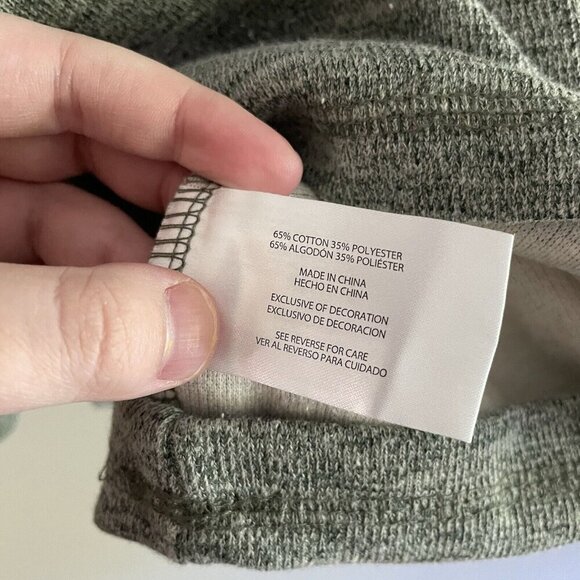 Gap Mens Sz S Heather Green Long Sleeve 4-Button Collared Henley Sweater - Picture 9 of 10